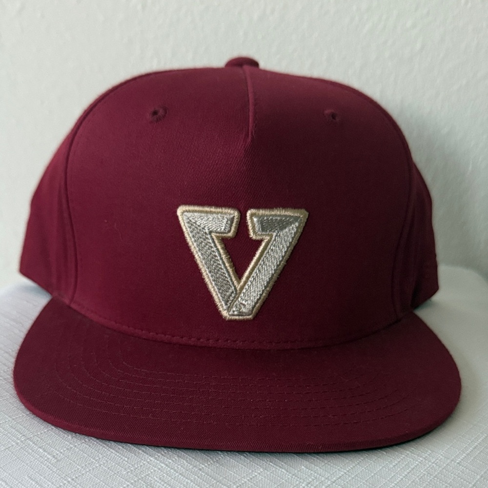 VISSLA Maroon V Logo Hat
